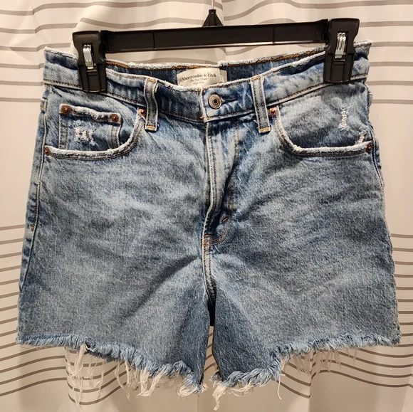 Abercrombie & Fitch Women's The Dad Short High Rise Size 27/4 - Picture 1 of 8